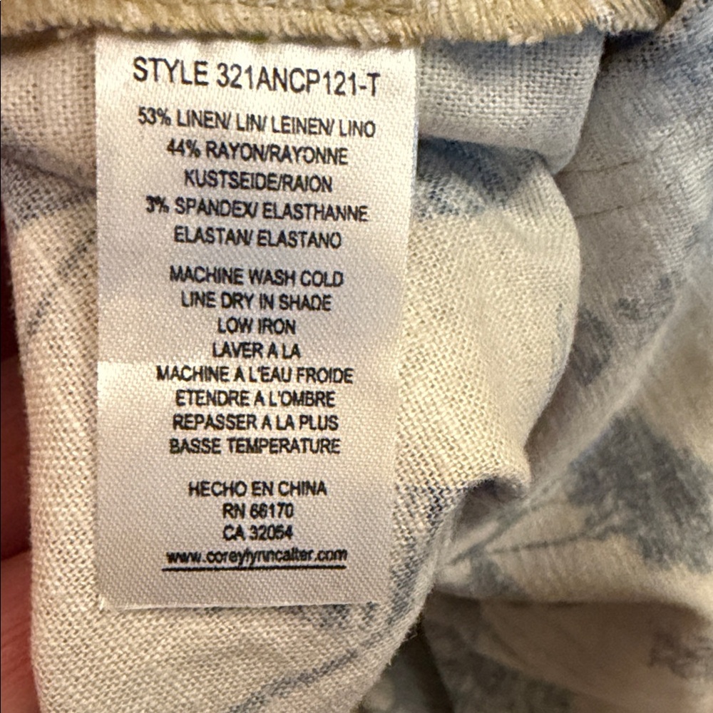 Anthropology tan black Corey Lynn Calter Padma Toile Wide leg Pants size L - Picture 6 of 12